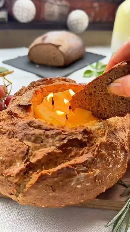 Candela commestibile fatta in casa